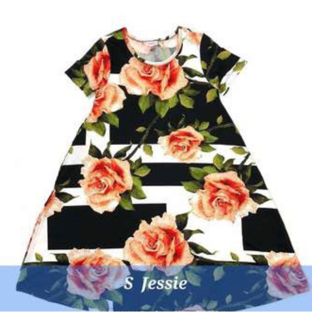 NWT LuLaRoe Jessie Swing Dress-Size Small Floral Print
